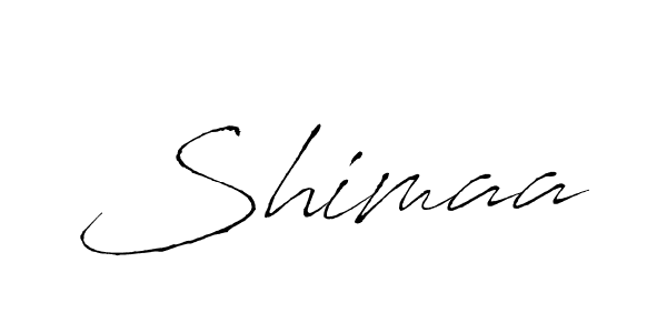 Use a signature maker to create a handwritten signature online. With this signature software, you can design (Antro_Vectra) your own signature for name Shimaa. Shimaa signature style 6 images and pictures png