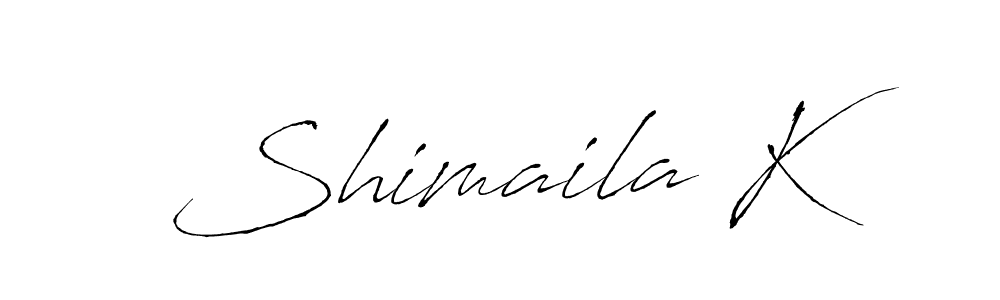 Shimaila K stylish signature style. Best Handwritten Sign (Antro_Vectra) for my name. Handwritten Signature Collection Ideas for my name Shimaila K. Shimaila K signature style 6 images and pictures png