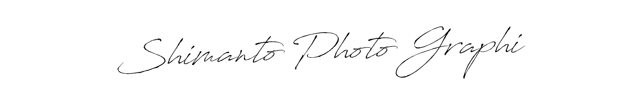 Create a beautiful signature design for name Shimanto Photo Graphi. With this signature (Antro_Vectra) fonts, you can make a handwritten signature for free. Shimanto Photo Graphi signature style 6 images and pictures png