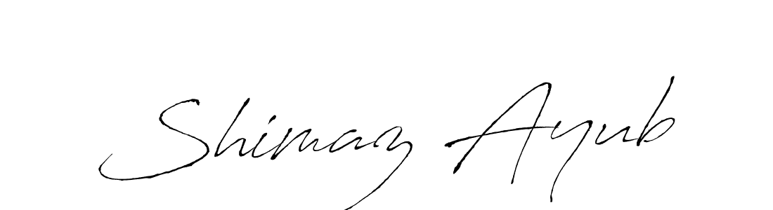 Design your own signature with our free online signature maker. With this signature software, you can create a handwritten (Antro_Vectra) signature for name Shimaz Ayub. Shimaz Ayub signature style 6 images and pictures png
