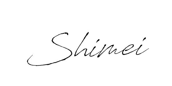 Design your own signature with our free online signature maker. With this signature software, you can create a handwritten (Antro_Vectra) signature for name Shimei. Shimei signature style 6 images and pictures png