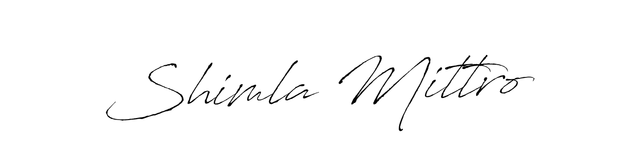 Use a signature maker to create a handwritten signature online. With this signature software, you can design (Antro_Vectra) your own signature for name Shimla Mittro. Shimla Mittro signature style 6 images and pictures png