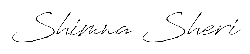 A modern signature idea for name Shimna Sheri using Antro_Vectra font. Clean strokes and elegant curves make it stand out instantly. Shimna Sheri signature style 6 images and pictures png