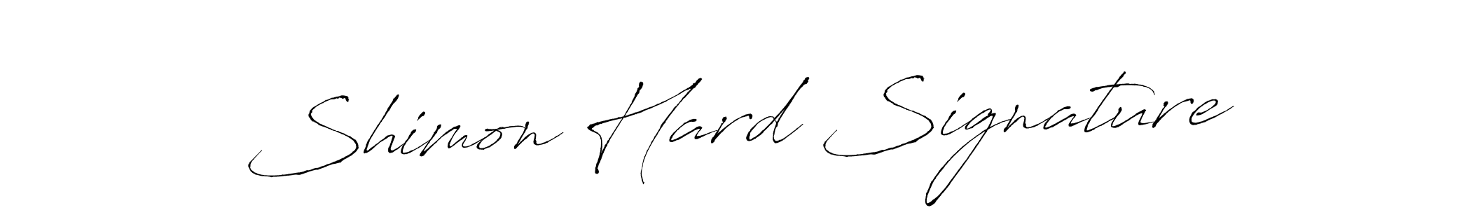 Shimon Hard Signature stylish signature style. Best Handwritten Sign (Antro_Vectra) for my name. Handwritten Signature Collection Ideas for my name Shimon Hard Signature. Shimon Hard Signature signature style 6 images and pictures png