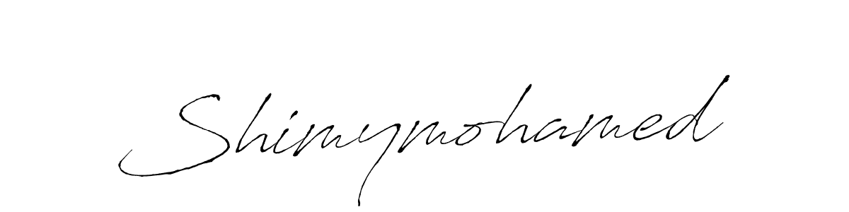 Design your own signature with our free online signature maker. With this signature software, you can create a handwritten (Antro_Vectra) signature for name Shimymohamed. Shimymohamed signature style 6 images and pictures png