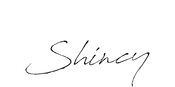 Use a signature maker to create a handwritten signature online. With this signature software, you can design (Antro_Vectra) your own signature for name Shincy. Shincy signature style 6 images and pictures png