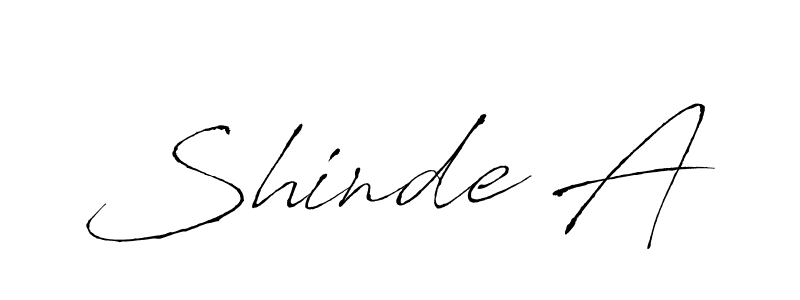 Design your own signature with our free online signature maker. With this signature software, you can create a handwritten (Antro_Vectra) signature for name Shinde A. Shinde A signature style 6 images and pictures png