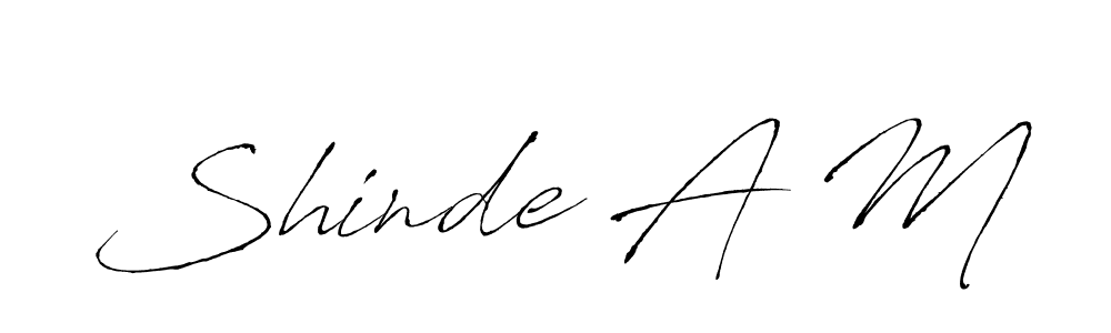 How to Draw Shinde A M signature style? Antro_Vectra is a latest design signature styles for name Shinde A M. Shinde A M signature style 6 images and pictures png