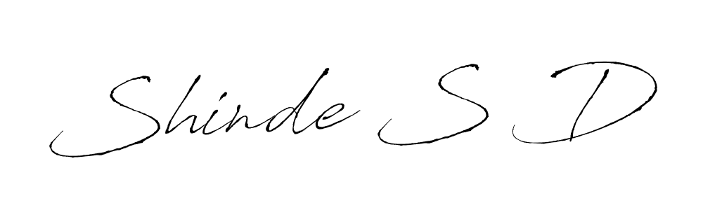 Design your own signature with our free online signature maker. With this signature software, you can create a handwritten (Antro_Vectra) signature for name Shinde S D. Shinde S D signature style 6 images and pictures png