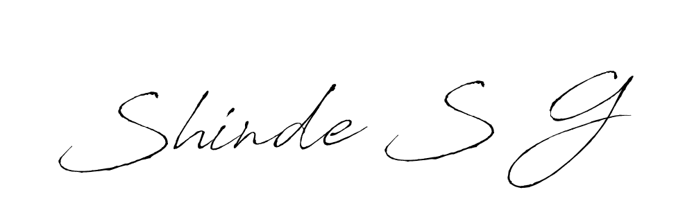 This is the best signature style for the Shinde S G name. Also you like these signature font (Antro_Vectra). Mix name signature. Shinde S G signature style 6 images and pictures png