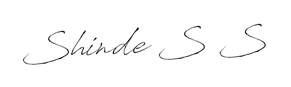 Shinde S S stylish signature style. Best Handwritten Sign (Antro_Vectra) for my name. Handwritten Signature Collection Ideas for my name Shinde S S. Shinde S S signature style 6 images and pictures png