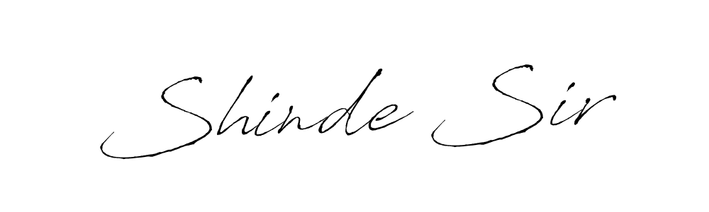 Use a signature maker to create a handwritten signature online. With this signature software, you can design (Antro_Vectra) your own signature for name Shinde Sir. Shinde Sir signature style 6 images and pictures png