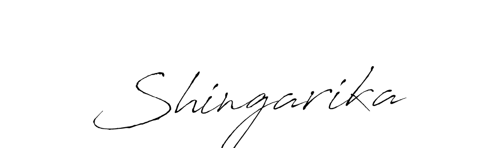 Antro_Vectra is a professional signature style that is perfect for those who want to add a touch of class to their signature. It is also a great choice for those who want to make their signature more unique. Get Shingarika name to fancy signature for free. Shingarika signature style 6 images and pictures png