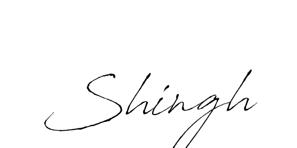 Make a beautiful signature design for name Shingh. With this signature (Antro_Vectra) style, you can create a handwritten signature for free. Shingh signature style 6 images and pictures png