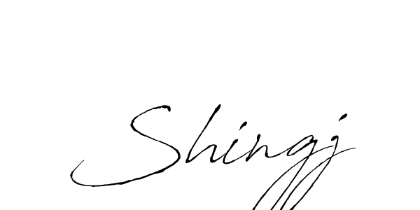 if you are searching for the best signature style for your name Shingj. so please give up your signature search. here we have designed multiple signature styles  using Antro_Vectra. Shingj signature style 6 images and pictures png