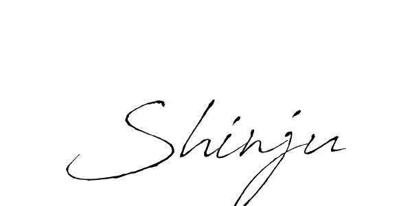 Design your own signature with our free online signature maker. With this signature software, you can create a handwritten (Antro_Vectra) signature for name Shinju. Shinju signature style 6 images and pictures png