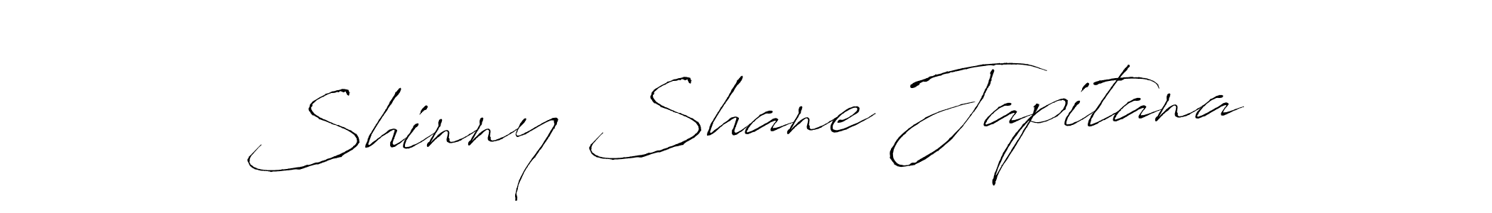 How to make Shinny Shane Japitana name signature. Use Antro_Vectra style for creating short signs online. This is the latest handwritten sign. Shinny Shane Japitana signature style 6 images and pictures png