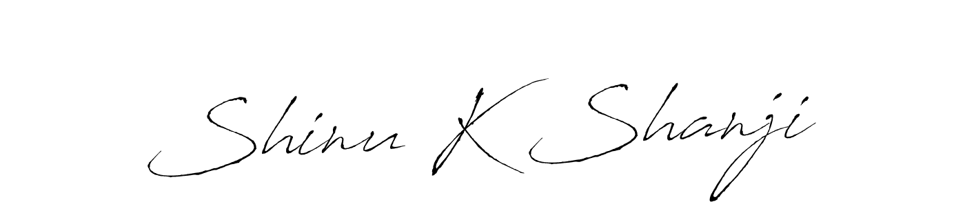 Shinu K Shanji stylish signature style. Best Handwritten Sign (Antro_Vectra) for my name. Handwritten Signature Collection Ideas for my name Shinu K Shanji. Shinu K Shanji signature style 6 images and pictures png