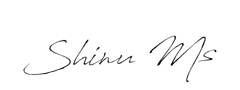 Create a beautiful signature design for name Shinu Ms. With this signature (Antro_Vectra) fonts, you can make a handwritten signature for free. Shinu Ms signature style 6 images and pictures png