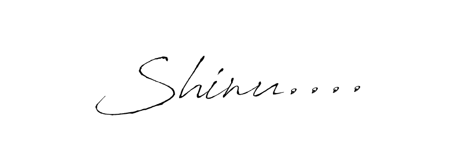 You should practise on your own different ways (Antro_Vectra) to write your name (Shinu....) in signature. don't let someone else do it for you. Shinu.... signature style 6 images and pictures png