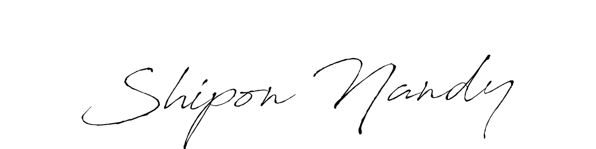 How to make Shipon Nandy signature? Antro_Vectra is a professional autograph style. Create handwritten signature for Shipon Nandy name. Shipon Nandy signature style 6 images and pictures png