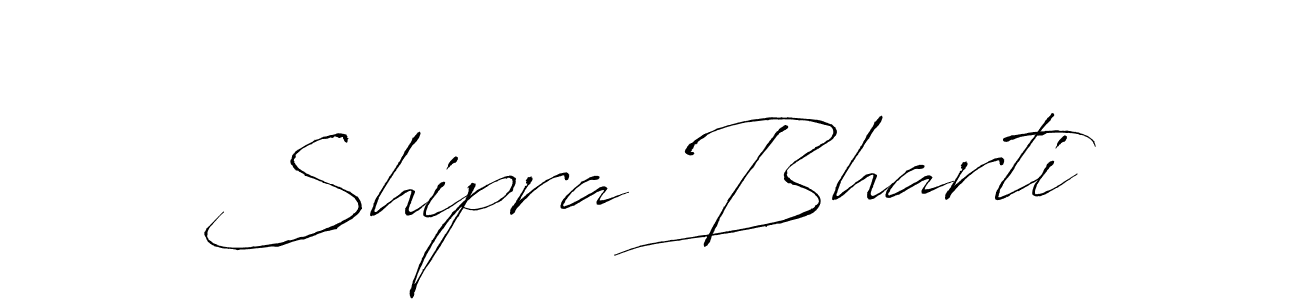 Create a beautiful signature design for name Shipra Bharti. With this signature (Antro_Vectra) fonts, you can make a handwritten signature for free. Shipra Bharti signature style 6 images and pictures png