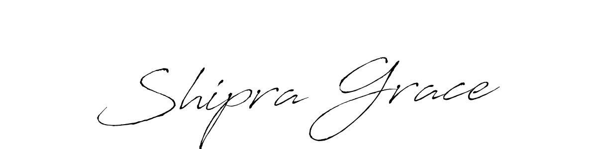 Shipra Grace stylish signature style. Best Handwritten Sign (Antro_Vectra) for my name. Handwritten Signature Collection Ideas for my name Shipra Grace. Shipra Grace signature style 6 images and pictures png