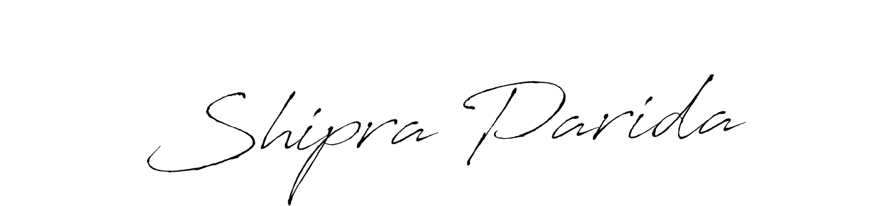 How to make Shipra Parida signature? Antro_Vectra is a professional autograph style. Create handwritten signature for Shipra Parida name. Shipra Parida signature style 6 images and pictures png