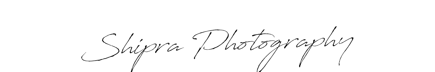 How to make Shipra Photography name signature. Use Antro_Vectra style for creating short signs online. This is the latest handwritten sign. Shipra Photography signature style 6 images and pictures png