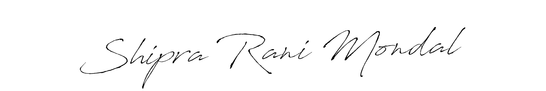 Antro_Vectra is a professional signature style that is perfect for those who want to add a touch of class to their signature. It is also a great choice for those who want to make their signature more unique. Get Shipra Rani Mondal name to fancy signature for free. Shipra Rani Mondal signature style 6 images and pictures png
