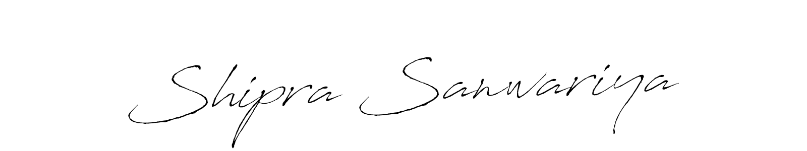 Also we have Shipra Sanwariya name is the best signature style. Create professional handwritten signature collection using Antro_Vectra autograph style. Shipra Sanwariya signature style 6 images and pictures png