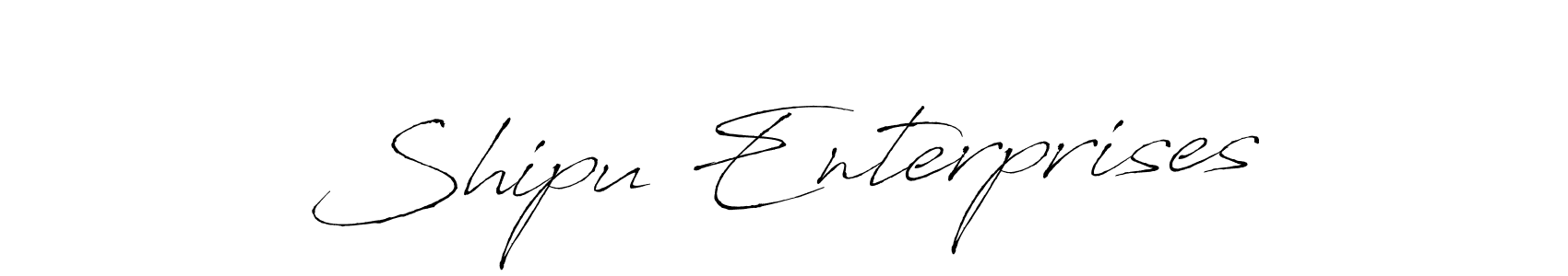 Shipu Enterprises stylish signature style. Best Handwritten Sign (Antro_Vectra) for my name. Handwritten Signature Collection Ideas for my name Shipu Enterprises. Shipu Enterprises signature style 6 images and pictures png