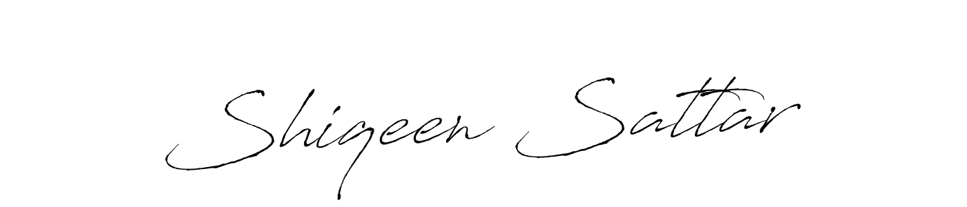 Make a beautiful signature design for name Shiqeen Sattar. With this signature (Antro_Vectra) style, you can create a handwritten signature for free. Shiqeen Sattar signature style 6 images and pictures png