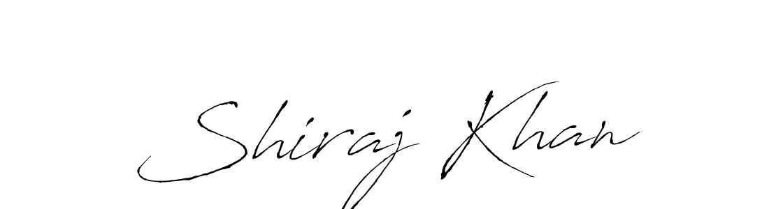 How to make Shiraj Khan name signature. Use Antro_Vectra style for creating short signs online. This is the latest handwritten sign. Shiraj Khan signature style 6 images and pictures png