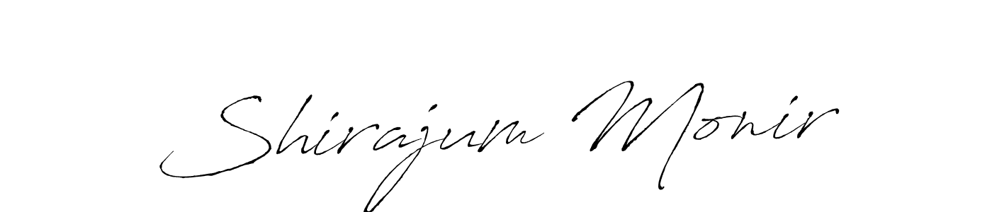 Use a signature maker to create a handwritten signature online. With this signature software, you can design (Antro_Vectra) your own signature for name Shirajum Monir. Shirajum Monir signature style 6 images and pictures png