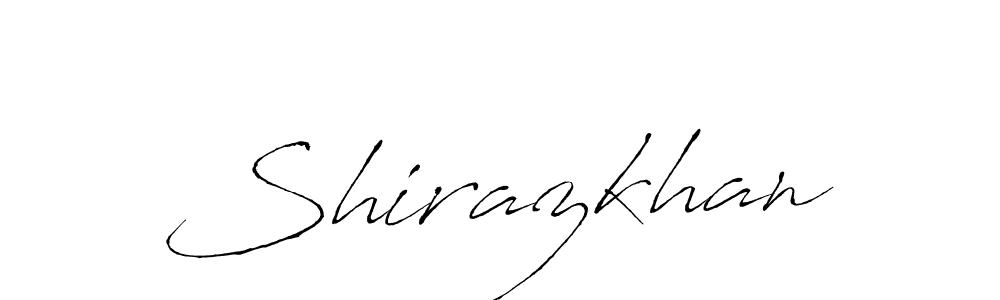 Shirazkhan stylish signature style. Best Handwritten Sign (Antro_Vectra) for my name. Handwritten Signature Collection Ideas for my name Shirazkhan. Shirazkhan signature style 6 images and pictures png