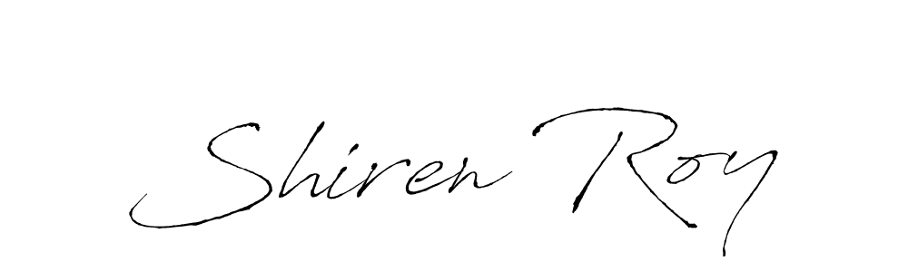 Antro_Vectra is a professional signature style that is perfect for those who want to add a touch of class to their signature. It is also a great choice for those who want to make their signature more unique. Get Shiren Roy name to fancy signature for free. Shiren Roy signature style 6 images and pictures png