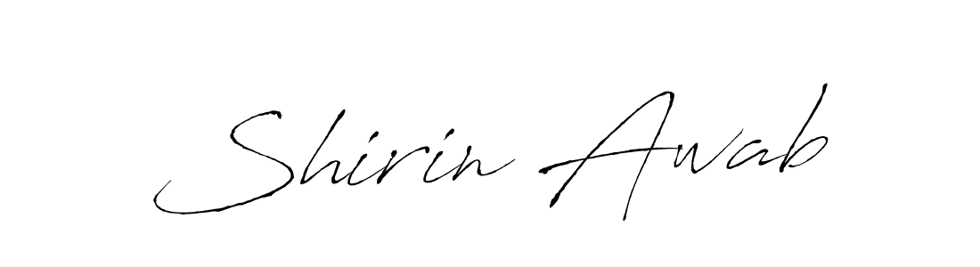 Use a signature maker to create a handwritten signature online. With this signature software, you can design (Antro_Vectra) your own signature for name Shirin Awab. Shirin Awab signature style 6 images and pictures png