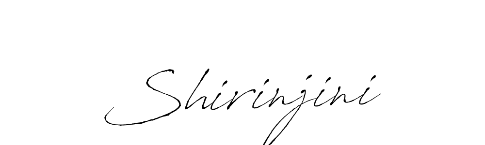 Design your own signature with our free online signature maker. With this signature software, you can create a handwritten (Antro_Vectra) signature for name Shirinjini. Shirinjini signature style 6 images and pictures png