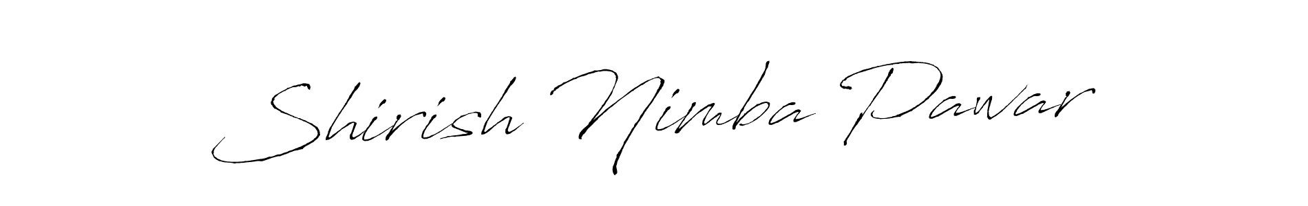 Make a beautiful signature design for name Shirish Nimba Pawar. With this signature (Antro_Vectra) style, you can create a handwritten signature for free. Shirish Nimba Pawar signature style 6 images and pictures png