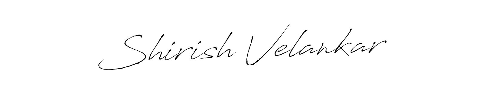 Use a signature maker to create a handwritten signature online. With this signature software, you can design (Antro_Vectra) your own signature for name Shirish Velankar. Shirish Velankar signature style 6 images and pictures png