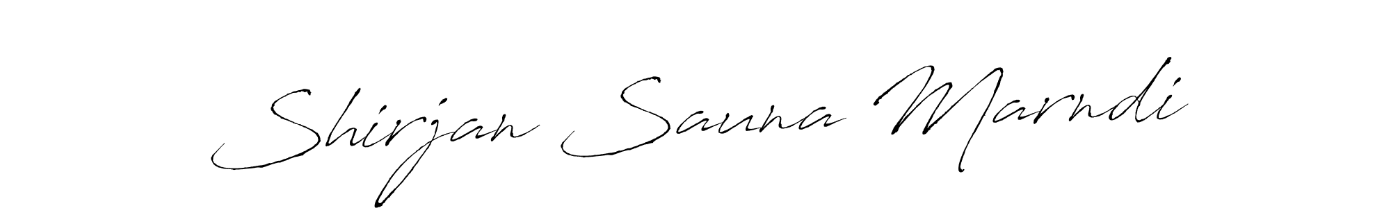 You should practise on your own different ways (Antro_Vectra) to write your name (Shirjan Sauna Marndi) in signature. don't let someone else do it for you. Shirjan Sauna Marndi signature style 6 images and pictures png