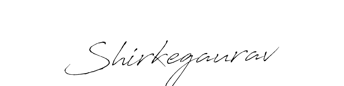 Make a beautiful signature design for name Shirkegaurav. With this signature (Antro_Vectra) style, you can create a handwritten signature for free. Shirkegaurav signature style 6 images and pictures png