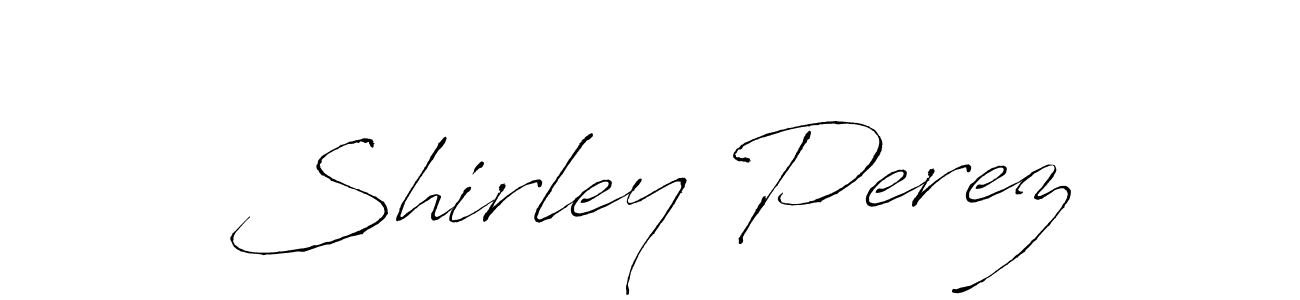 How to make Shirley Perez name signature. Use Antro_Vectra style for creating short signs online. This is the latest handwritten sign. Shirley Perez signature style 6 images and pictures png