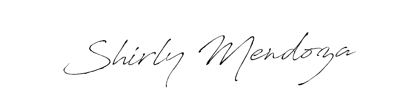 You should practise on your own different ways (Antro_Vectra) to write your name (Shirly Mendoza) in signature. don't let someone else do it for you. Shirly Mendoza signature style 6 images and pictures png
