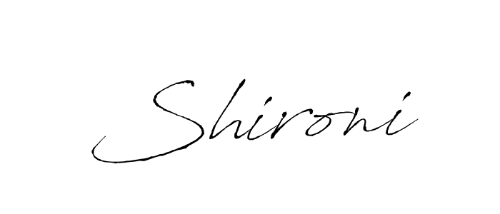 Antro_Vectra is a professional signature style that is perfect for those who want to add a touch of class to their signature. It is also a great choice for those who want to make their signature more unique. Get Shironi name to fancy signature for free. Shironi signature style 6 images and pictures png