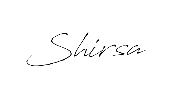 Create a beautiful signature design for name Shirsa. With this signature (Antro_Vectra) fonts, you can make a handwritten signature for free. Shirsa signature style 6 images and pictures png