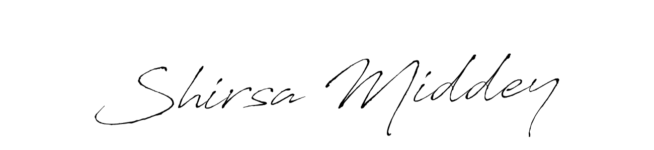 Antro_Vectra is a professional signature style that is perfect for those who want to add a touch of class to their signature. It is also a great choice for those who want to make their signature more unique. Get Shirsa Middey name to fancy signature for free. Shirsa Middey signature style 6 images and pictures png