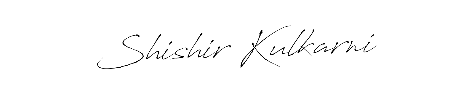 Antro_Vectra is a professional signature style that is perfect for those who want to add a touch of class to their signature. It is also a great choice for those who want to make their signature more unique. Get Shishir Kulkarni name to fancy signature for free. Shishir Kulkarni signature style 6 images and pictures png