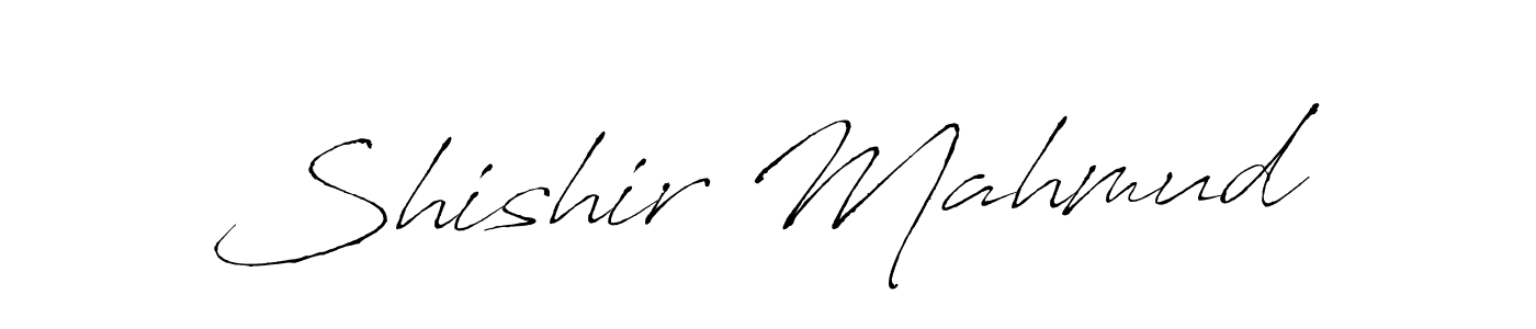 The best way (Antro_Vectra) to make a short signature is to pick only two or three words in your name. The name Shishir Mahmud include a total of six letters. For converting this name. Shishir Mahmud signature style 6 images and pictures png